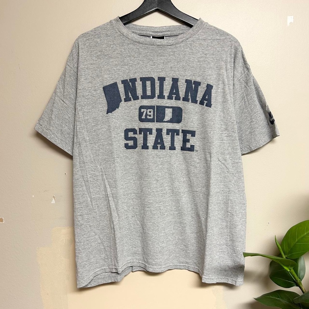 Vintage Nike Team Indiana State Shirt Mens Medium Grey 2000s Retro T-Shirt